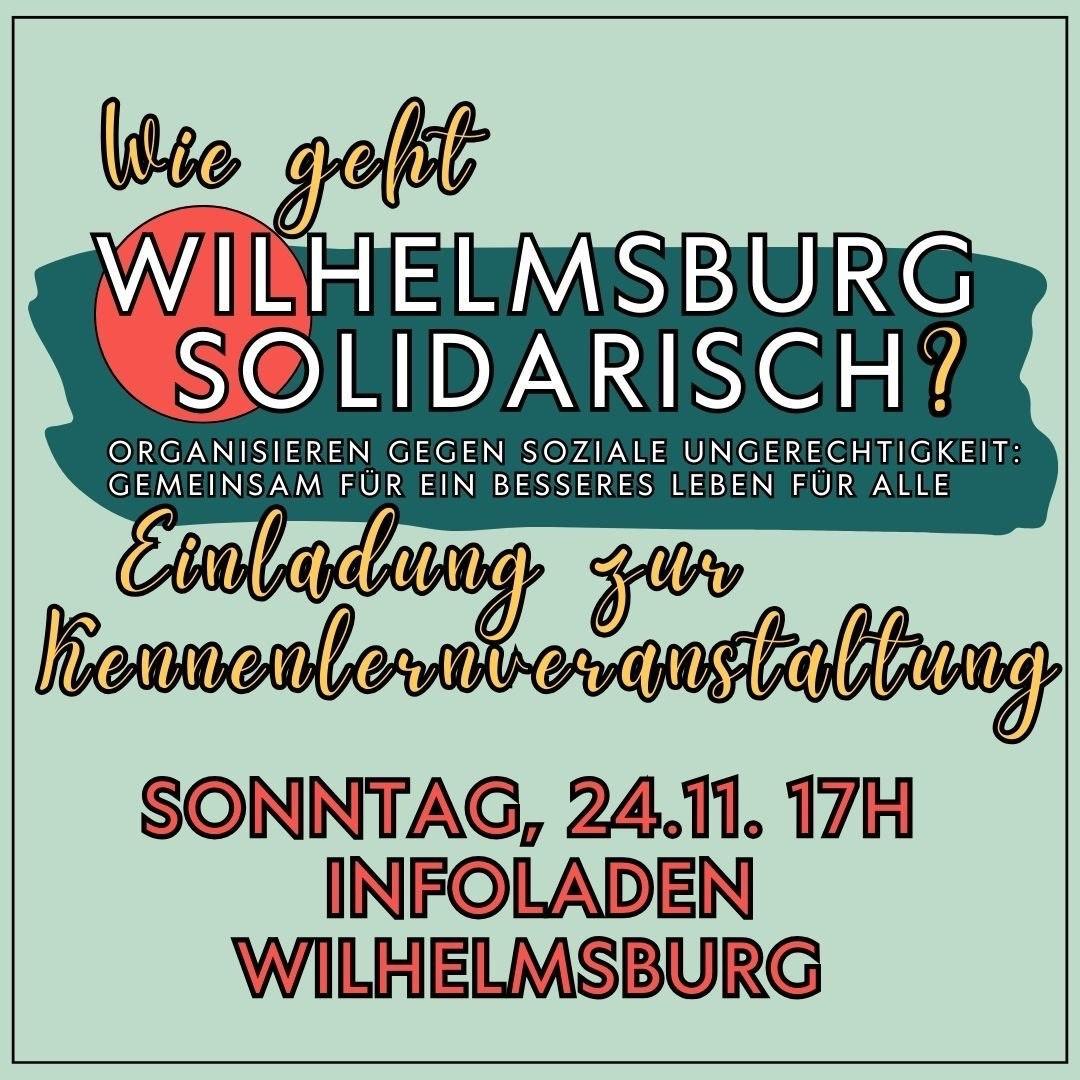 Kennenlerntreffen 24.11. 17 Uhr Infoladen